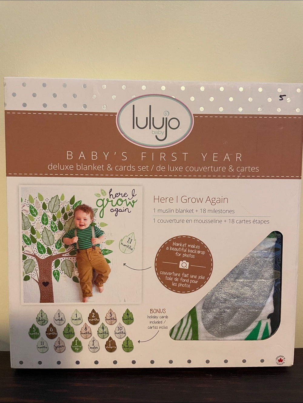 Baby’s First Year milestone blanket